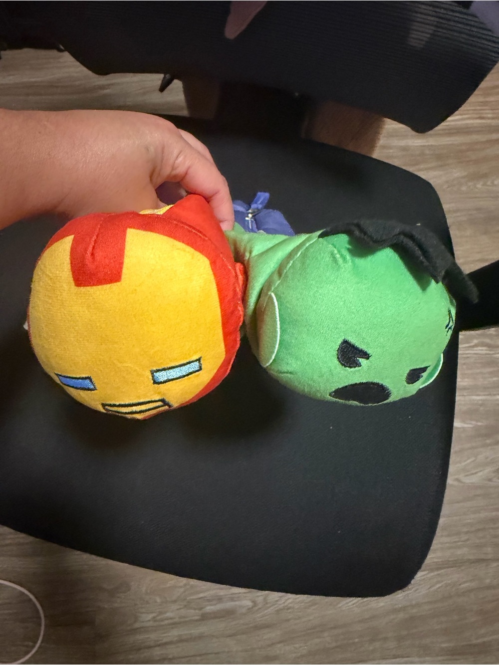 Yoobi Marvel Plush Iron Man & Hulk Twin Soft pencil cases